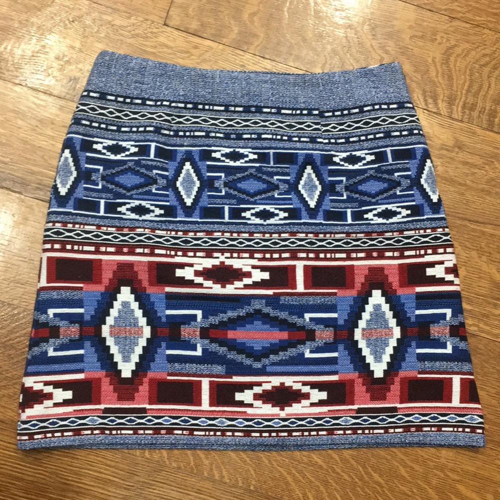 Karen Kane Southwest Print Mini Skirt size 6